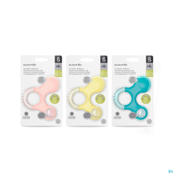 Suavinex theeters&rattlers anneau dentition 3 +6m