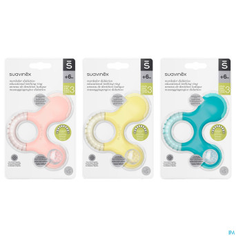 Suavinex theeters&rattlers anneau dentition 3 +6m