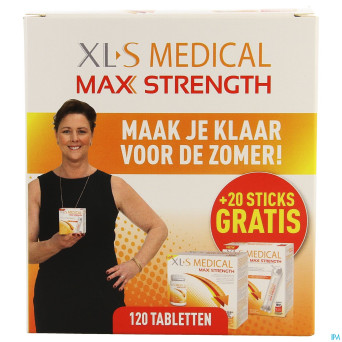 Xls med. maximum strength  comp 120 + sticks  20