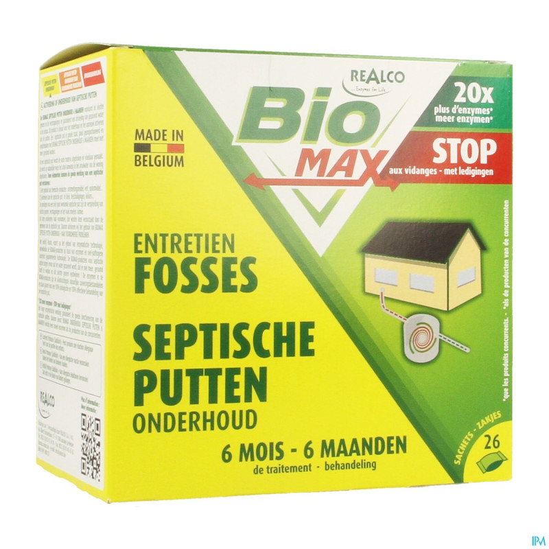 Biomax entretien fosses 6 mois    sach solubles 26