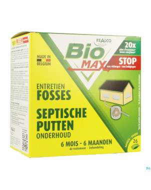 Biomax entretien fosses 6 mois    sach solubles 26