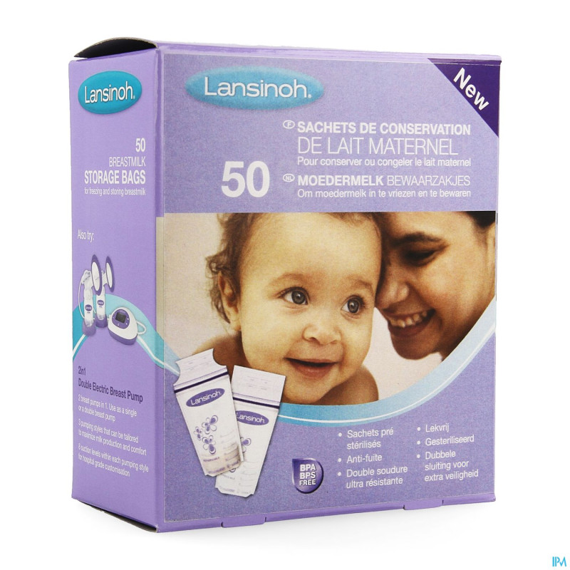 Lansinoh sac conservation lait maternel    50