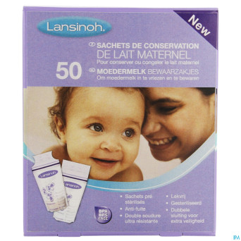 Lansinoh sac conservation lait maternel    50