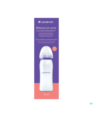Lansinoh biberon verre + tetine 240ml 4