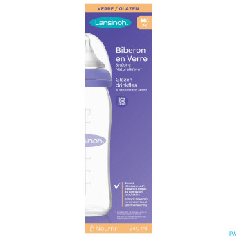 Lansinoh biberon verre + tetine 240ml 4