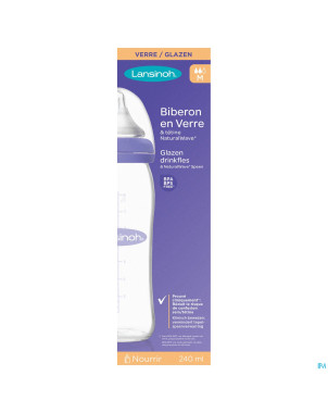 Lansinoh biberon verre + tetine 240ml 4