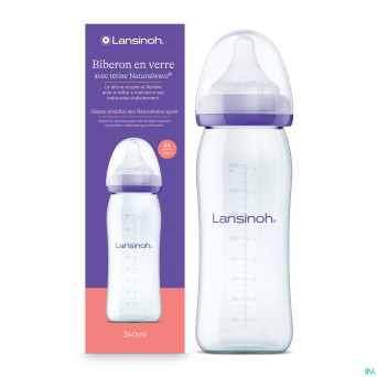 Lansinoh biberon verre + tetine 240ml 4