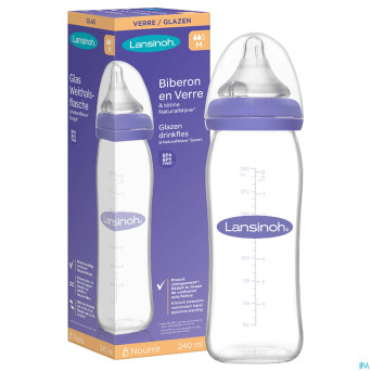 Lansinoh biberon verre + tetine 240ml 4