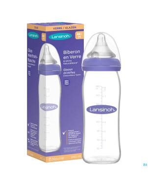 Lansinoh biberon verre + tetine 240ml 4