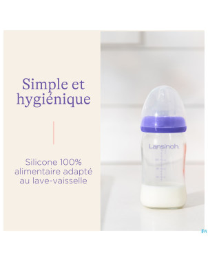 Lansinoh biberon verre + tetine 240ml 4