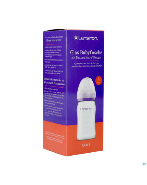 Lansinoh biberon verre + tetine 160ml 4