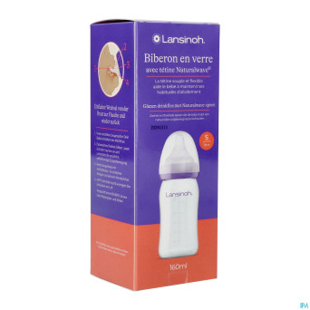Lansinoh biberon verre + tetine 160ml 4