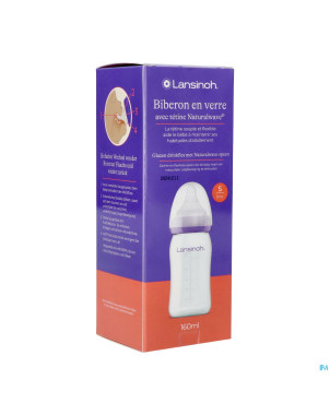 Lansinoh biberon verre + tetine 160ml 4