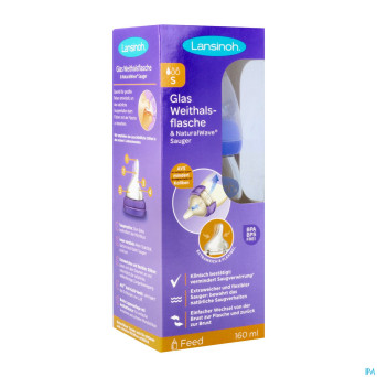 Lansinoh biberon verre + tetine 160ml 4