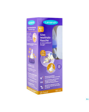 Lansinoh biberon verre + tetine 160ml 4