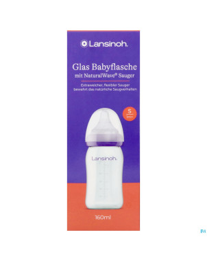 Lansinoh biberon verre + tetine 160ml 4