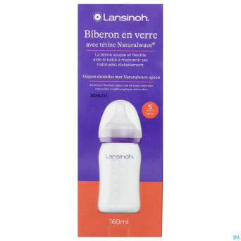 Lansinoh biberon verre + tetine 160ml 4