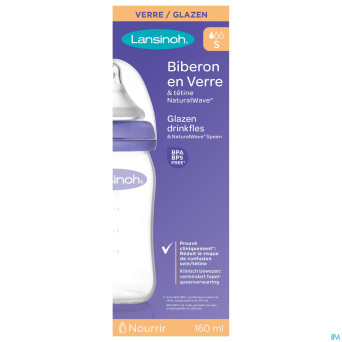 Lansinoh biberon verre + tetine 160ml 4