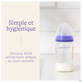 Lansinoh biberon verre + tetine 160ml 4