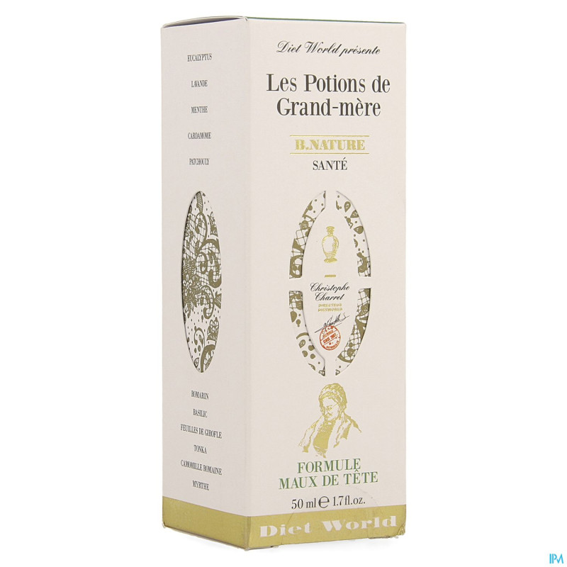 Les potions grand mere maux tete spray    50ml
