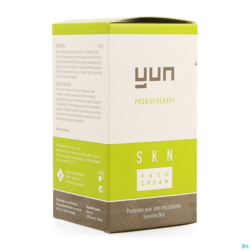 Yun skn face cream daily care    50ml