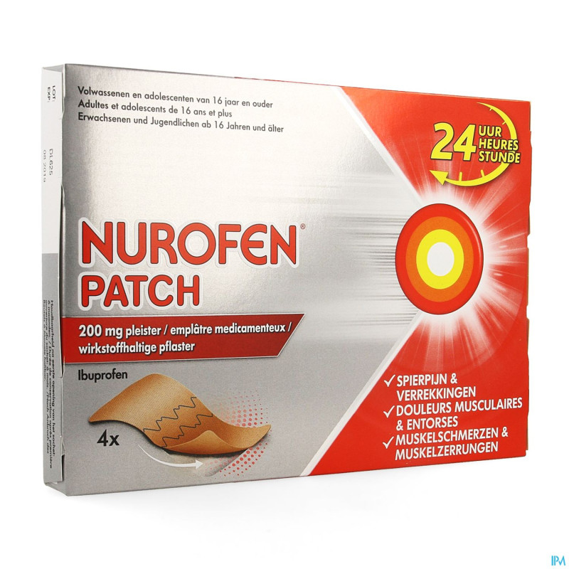 Nurofen patch 200mg    emplatre 4
