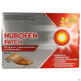 Nurofen patch 200mg    emplatre 4