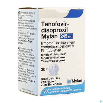 Tenofovir disoproxil viatris 245mg comp pell 30