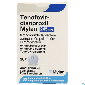 Tenofovir disoproxil viatris 245mg comp pell 30