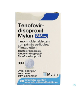 Tenofovir disoproxil viatris 245mg comp pell 30