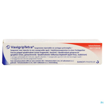 Vaxigrip tetra ser inj 0,5 ml  2017
