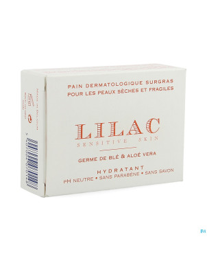 Lilac pain dermatol. surgras peau sec fragile 100g