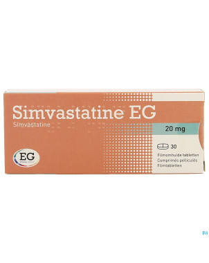Simvastatine eg 20mg   comp pell  30 rempl.2371771