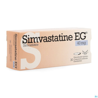 Simvastatine eg 40mg comp pell  30 bl.rempl2371797