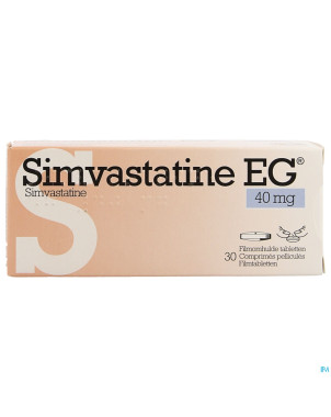 Simvastatine eg 40mg comp pell  30 bl.rempl2371797