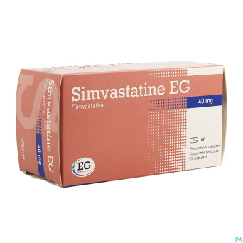 Simvastatine eg 40mg comp pell 100 bl.rempl2371805