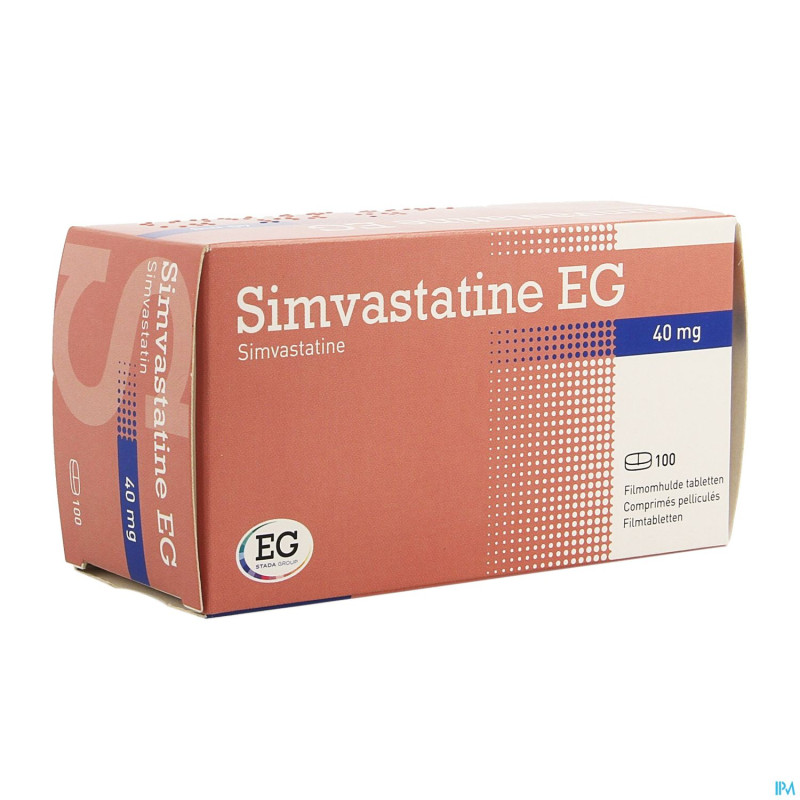 Simvastatine eg 40mg comp pell 100 bl.rempl2371805