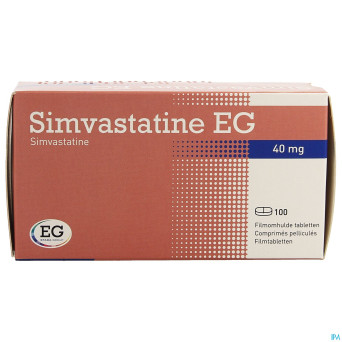 Simvastatine eg 40mg comp pell 100 bl.rempl2371805