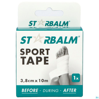 Star balm sport tape 3,8cm x 10m blanc 1 individ.