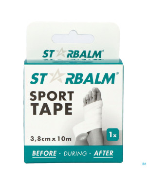 Star balm sport tape 3,8cm x 10m blanc 1 individ.