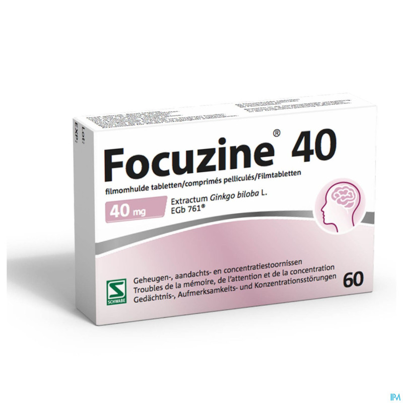 Focuzine comp pell  60 x 40mg