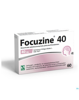 Focuzine comp pell  60 x 40mg