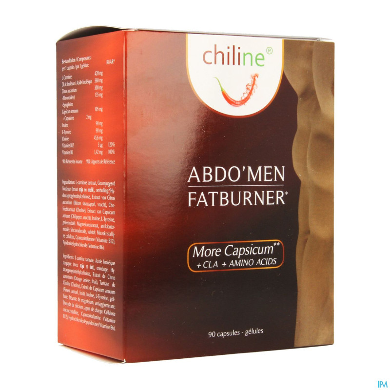 Chiline fatburner abdo men  caps 90