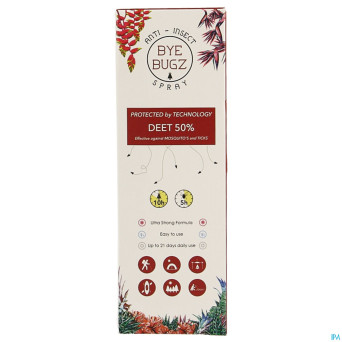 Byebugz anti insect deet 50% spray