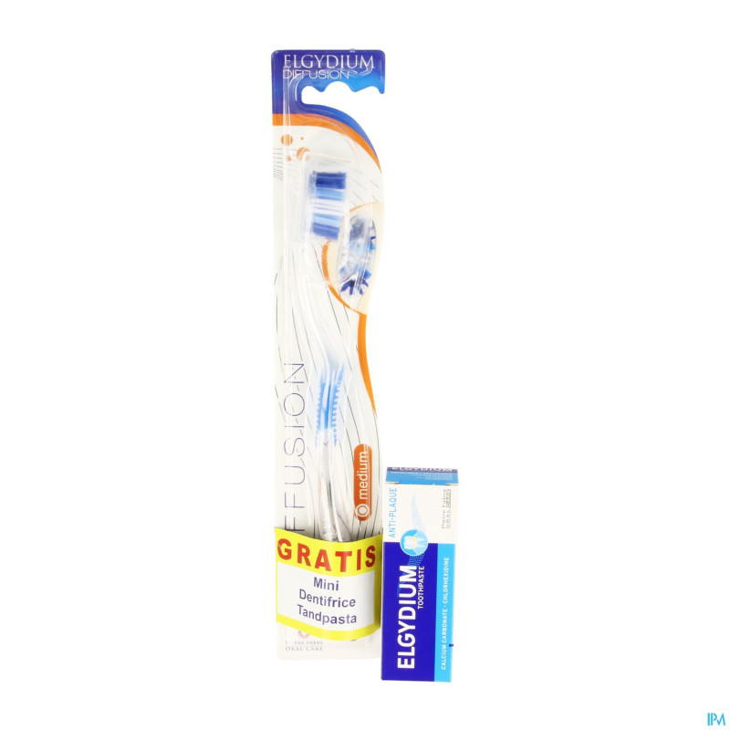Elgydium brosse diffusion medium+dentifr. 7ml grat