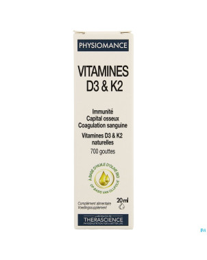 D3 k2    fl  20ml physiomance phy309