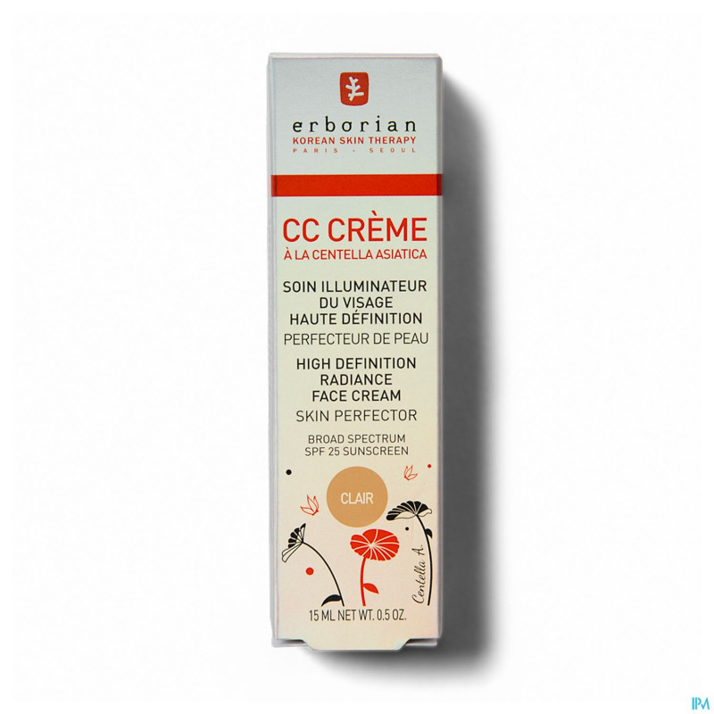 Erborian cc creme clair 15ml