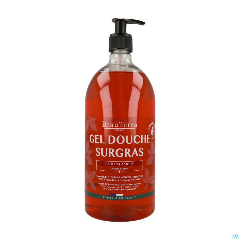 Beauterra gel douche surgras ambre    1l