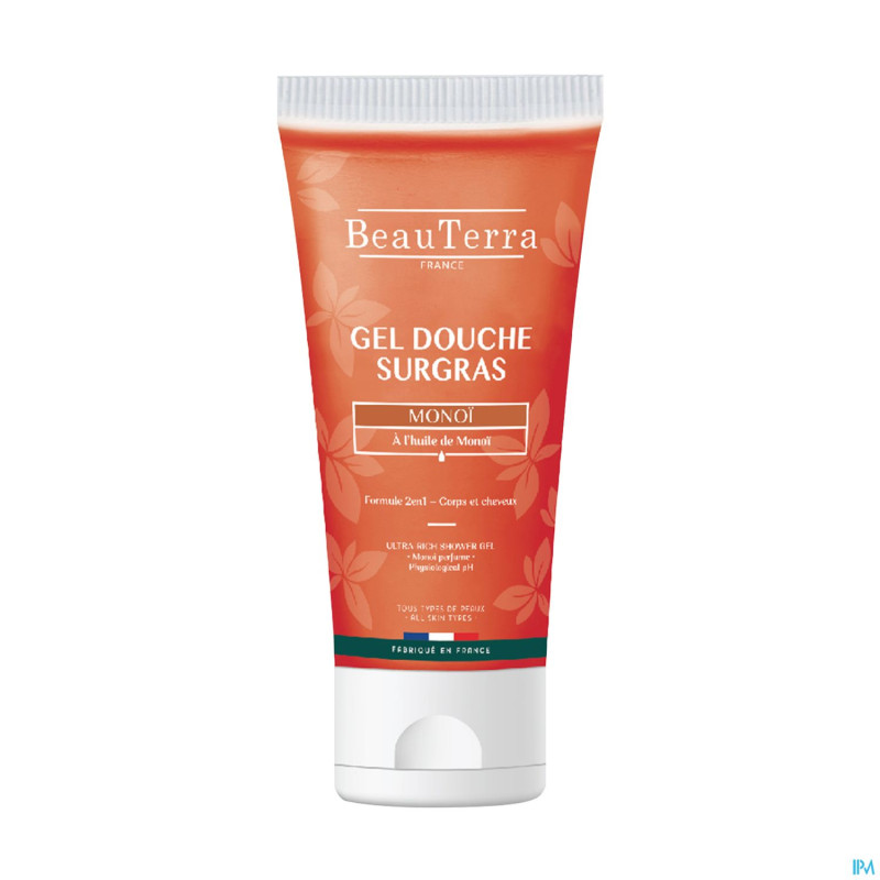 Beauterra gel douche surgras monoi    100ml
