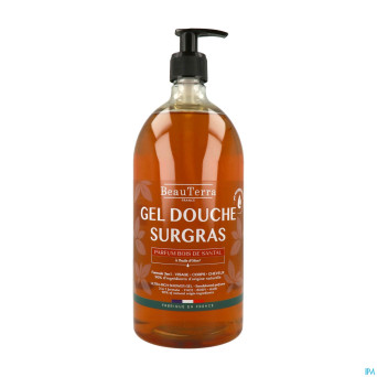 Beauterra gel douche surgras bois santal    1l